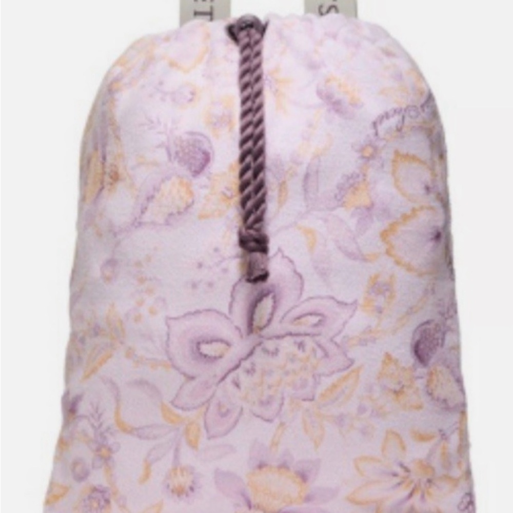 Victoria Secrets Floral Lavender 2 in 1 Drawstring Bag